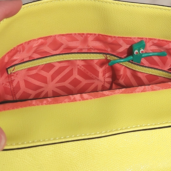 NWOT Trina Turk vegan leather butterfly and floral print handbag - Picture 10 of 12